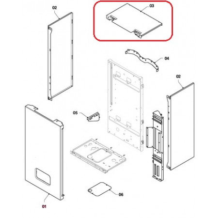 Верхняя облицовочная панель котла Vaillant eloBLOCK VE / Protherm Гепард H-RU / СКАТ в14 RAY (0010026213, 0010026212)