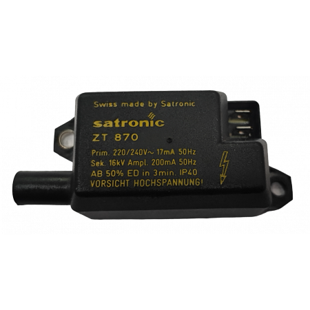 Трансформатор розжига Honeywell / Satronic ZT 870 E 3713 13000 / замена E3713/5 (63006426, 63032802, 63032547)
